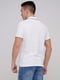 Фактурна біла футболка-поло з контрастними смужками | 6727154 | фото 2