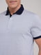 Белая футболка-поло с контрастным воротником и манжетами | 6727157 | фото 3