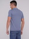 Базовая синяя футболка-поло с узором | 6727200 | фото 2
