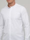 Рубашка белого цвета с воротником-стойкой | 6727201 | фото 3