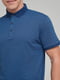 Синя базова футболка-поло | 6727238 | фото 3