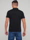Хлопковая черная футболка с контрастными полосками | 6727241 | фото 2