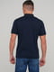 Синяя футболка-поло с отложным воротникмо | 6727249 | фото 2