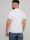 Біла футболка-поло з написом в тон | 6727325 | фото 2