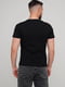 Бавовняна чорна футболка з принтом | 6727344 | фото 2