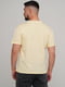 Базова жовта футболка з накладною кишенею | 6727350 | фото 2