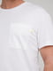 Базова біла футболка з накладною кишенею | 6727351 | фото 3