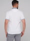 Біла футболка-поло з контрастним коміром та манжетами | 6727402 | фото 2