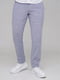 Классические брюки небесно-голубого цвета с карманами | 6727473
