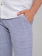 Классические брюки небесно-голубого цвета с карманами | 6727473 | фото 4