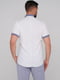 Біла сорочка з синім коміром та манжетами | 6727474 | фото 2