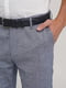 Классические брюки небесно-голубого цвета с карманами | 6727524 | фото 4