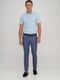 Синие классические брюки с карманами | 6727531 | фото 2