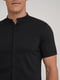 Чорна бавовняна сорочка з коротким рукавом | 6727533 | фото 3