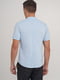 Голубая хлопковая рубашка с коротким рукавом | 6727534 | фото 2