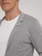 Серый пиджак с накладными карманами | 6727538 | фото 3