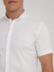 Белая хлопковая рубашка с коротким рукавом | 6727548 | фото 3
