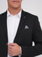 Класичний піджак чорного кольору з хусткою-паше | 6727590 | фото 3