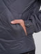 Куртка вкорочена з коміром-стійкою сіра | 6727592 | фото 3