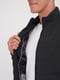 Куртка укороченная с воротником-стойкой черная | 6727594 | фото 6