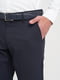 Темно-синие классические брюки с карманами | 6727675 | фото 3