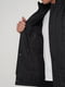 Куртка прямая с воротником-стойкой черная | 6727679 | фото 5