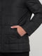 Куртка пряма з коміром-стійкою чорна | 6727679 | фото 6