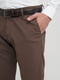 Коричневые классические брюки с карманами | 6727702 | фото 3