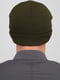 Шерстяная шапка цвета хаки | 6727815 | фото 4