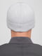 Світло-сіра шапка з нашитим лого | 6727820 | фото 3