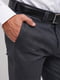 Класичні сіро-сині штани з кишенями | 6727924 | фото 3