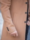 Пальто-пиджак цвета кемел с лацканами | 6727926 | фото 3