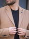 Пальто-пиджак цвета кемел с лацканами | 6727926 | фото 4