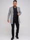 Пальто-пиджак серого цвета с лацканами | 6727929 | фото 2