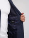 Пальто-пиджак темно-синего цвета с лацканами | 6727930 | фото 5