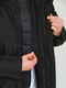 Куртка пряма з капюшоном чорна | 6727939 | фото 5