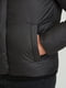 Куртка укороченная с воротником-стойкой черная | 6727941 | фото 4