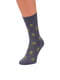 Шкарпетки бавовняні сірі з принтом | 6728017 | фото 2