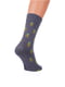 Шкарпетки бавовняні сірі з принтом | 6728017 | фото 3