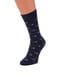 Шкарпетки бавовняні темно-сині з принтом | 6728019 | фото 2