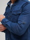 Синяя джинсовая рубашка с карманами | 6728052 | фото 4
