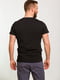 Бавовняна чорна футболка з принтом | 6728095 | фото 2