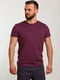 Базовая хлопковая футболка бордового цвета | 6728100