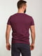 Базова бавовняна футболка бордового кольору | 6728100 | фото 2
