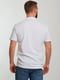 Базова біла футболка-поло з коміром-стійкою | 6728151 | фото 2