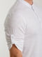Белая хлопковая рубашка с коротким рукавом | 6728186 | фото 4