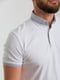 Біла футболка-поло з контрастним коміром та манжетами | 6728235 | фото 4