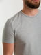 Фактурна бавовняна футболка сірого кольору | 6728241 | фото 3