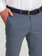 Серо-синие классические брюки с карманами | 6728283 | фото 3