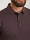 Базова бавовняна футболка-поло кавового кольору | 6728292 | фото 3